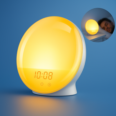 LumiRise | Sunrise Alarm Clock – Natural Wake-Up Light – Ambient Lighting – Ideal for Dark Mornings
