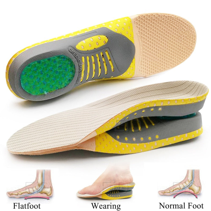 Fixowell Orthopedic Insoles Arch Support - Relieve Flat Foot Pain