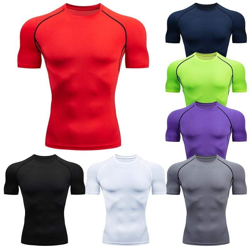 Men Short Sleeve Compression Shirt | Quick Dry Compression T-shirts